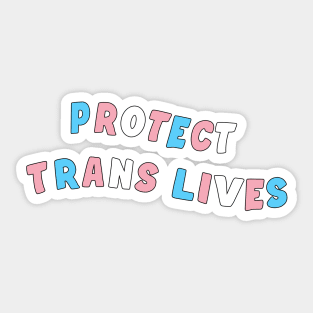 Protect Trans Lives Sticker